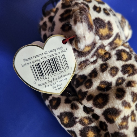 Retired Rare Ty Cream Siamese Cat and Freckles Leopard - Picture 6 of 14